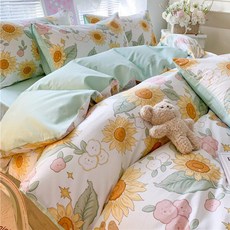 무인양품 순면 이불 커버 180x200 150x200 싱글, 여름의 과일