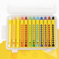 소소 레일 크레파스 부드러운크레파스, 12색