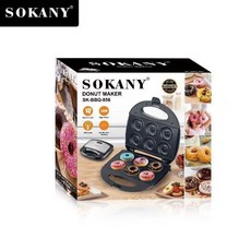 SOKANY 110V 甜甜圈機 早餐機 雙面加熱 不粘塗層, 110V甜甜圈機