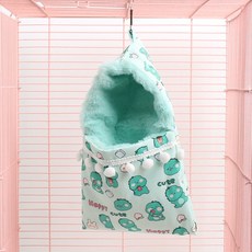 슈글링 슈가글라이더 극세사 우비 해먹 포치 침대 은신처, 그린, 1개