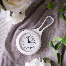 흡착식 주방시계 방수 무소음 욕실시계 벽걸이 미니, 화이트 II