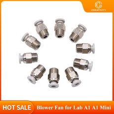 PC4-M10 남성 스트레이트 공압 튜브 푸시 pc401 creality Ender3 시리즈 Bowden 3D 프린터 용 피팅 커넥터, 03 2pcs