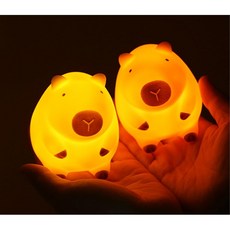 실내 인테리어 동물 무드 조명등, 오렌지