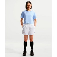 [매장정품] 나이키 NIKE 스포츠웨어 클래식 우븐 미드라이즈 쇼츠 W - 화이트:블랙 FV7558-100