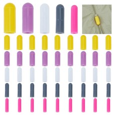 실리콘 지퍼 헤드 프로텍터 슬리브 세이프 가드 DIY 가방 옷 신발 액세서리 보호 커버, 1개, 믹스 컬러 112