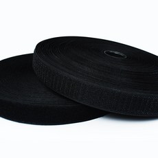 찍찍이테이프 봉제형2.5cm 보슬이+까슬이세트20y 암 수 벨크로, 봉제형찍찍이/2.5블랙세트, 1개