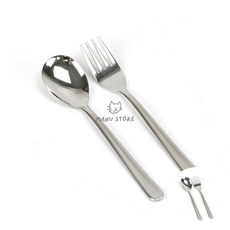 [마누상점] 아기식기 스텐수저 유아스푼 샤틴 무광 스텐 유아용 스푼