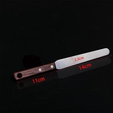 不生鏽白鐵膏刀 批刀 藥膏刀 長25cmx寬2.3cm 木柄材質, 1個