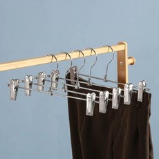스텐 집게 10p 옷장 치마 바지걸이 53198ea 1(PC), 바지걸이(10P), 실버