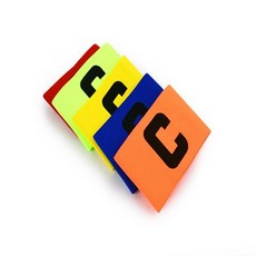 축구 주장 완장 유니폼 밴드 스태프 유소년 체육대회 주장완장 남여공용, 오렌지