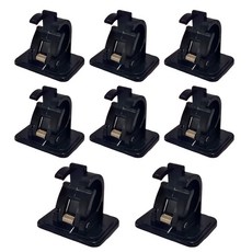 리빙준 커튼 봉 브라켓, 블랙 x 8개세트