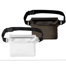 jinmin 방수힙색 수영장가방, 화이트