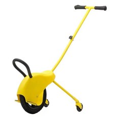 디아크몰 외발 자전거 훈련 바퀴 야외 놀이 캠핑 경량, 1. 노란색+보조바퀴+펌프, 101x94x48