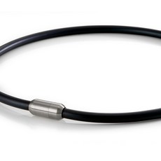 MASSA-G Original 5鍺鈦能量項圈(6MM), 銀扣