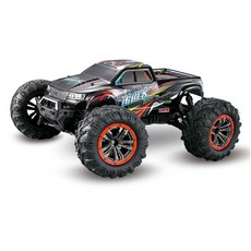 Starwayer RC카 고속 1:10 4WD 오프로드 고속 드리프트 몬스터 트럭 라디오 리모컨 레이싱카 방수 성인, 빨간색 배터리 2개, 1개