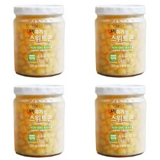 믿고 먹는 유기농 토리 초당 옥수수 병조림 통조림, 220g, 4병