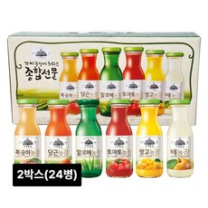 가야농장 주스 6종 종합선물세트, 180ml, 2세트