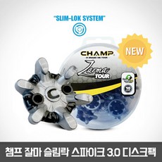 [New] 챔프 잘마 슬림락 골프화 스파이크 (3.0) 교체 디스크팩 18개/1팩 (나이키 풋조이 푸마 언더아머 캘러웨이 아식스 스파이크), 상세참조, 1개