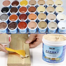 木頭補土裂縫修補膏 木器原子灰 木材修補膩子 木工修補膏 家具漆膩子, 1個, 【純黑色】,特價600g+工具