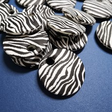 圓形掛繩吊飾, 斑馬鑰匙套, 1個