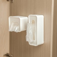 꾸미까 부착식 지퍼백 정리함 비닐 보관케이스 (3size), 1개