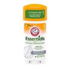 Arm & Hammer 鐵鎚牌 Essentials 無鋁小蘇打體香膏 無香料 24小時防護, 1個, 71g