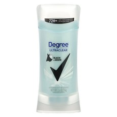 Degree UltraClear 블랙 + 화이트 땀 억제제 데오드란트 74g(2.6oz), DegreeUltraClear블랙화이트땀억제제데오드란트, 74g, 1개