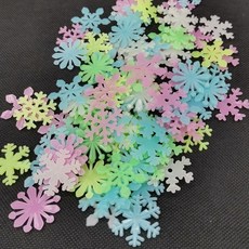 야광눈꽃 루미너스 야광 눈꽃 스티커 1봉지(50개) 3D, 1개, 혼합(a)