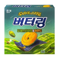해태제과 버터링 딥피스타치오 & 아몬드, 155g, 1개