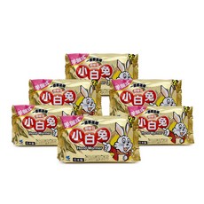 日本小林製藥小白兔暖暖包-握式60入-台灣公司貨-日本製/日本原裝進口, 6套