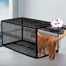 포획틀 덫 트랩 고양이 너구리 뉴트리아 포획망 길 새끼 고양이, 1개, B_4호 0.5~3.5kg 수납