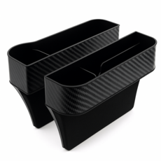 TheLife 자동차 콘솔 옆 틈새 수납함 좌우 1세트, 블랙, 1개