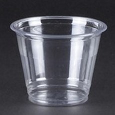 P.E.T 프라스틱용기 250ml(92mmx65mm) 1pcs 투명컵 프라스틱컵 투명용기 PET용기 HTB-9(9온스) 플라스틱컵