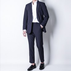 [디아웃핏]프리미엄 여름 남성 정장세트 시원한 린넨 스판 세미 캐주얼 결혼식 웨딩 하객 면접 남자