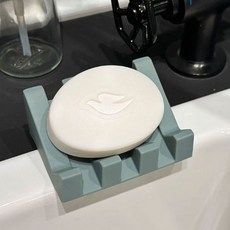 욕실용 비누받침 물빠짐 거치대 실리콘 비누홀더 욕실용품, 1개, 그레이