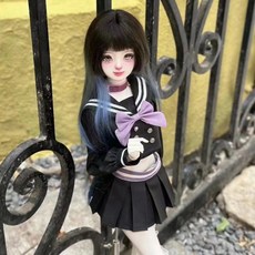 블랙 볼륨 드레스 구체관절인형 파티 의상, 인형 스타일은 랜덤입니다, 인형 크기 15-25cm