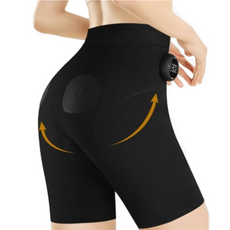 [KC인증] EMS 레깅스 EMS 마사지기 EMS 레깅스 EMS 충전식 히프 마사지 요가바지입니다 골반기저근 코어 근육 훈련 홈트 운동기구, 색깔, 블랙XL