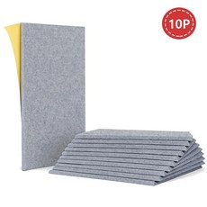 접착식 흡음재 방음판 면판 침실 30cm*60cm 10pcs 9mm 두께, 회색, 10개