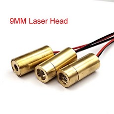 레이저 헤드 650nm 9mm 3V 50mW 레이저 크로스 다이오드 모듈 빨간색 구리 헤드 5MW, 01 9MM Dot