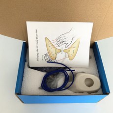 優選熱銷樂器12孔中音C調陶笛，工藝品陶笛，中音C調易學，音色優美，附贈精美收納盒, 彩盒+手托+譜+繩（深藍色）, 1個