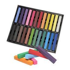 미키리키 프로프 헤어초크 세트구성 헤어컬러초크, 24색들이, 1개