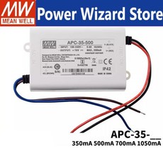 MEAN WELL APC-35 시리즈 정전류 출력 전원 공급 장치 LED 드라이버 35W, 01 APC-35-1050, 01 35와트