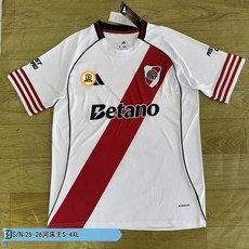 25-26泰版河床主場 泰版足球服 最新賽季球迷版球衣 運動服 俱樂部 國家隊 主場 客場 守門員, 主場,XL