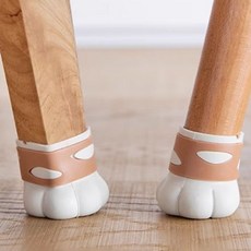 실리콘 세트 고양이발 소음방지 의자다리 4P 커버캡 88146pc 1(ea), 실리콘타입