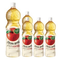 자연은 사과 주스, 1.5L, 5개