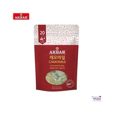 아크바 캐모마일 허브티 피라밋 티백, 1.2g, 20개입, 1개