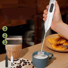 핸드 우유거품기 휴대용 전동거품기 홈카페 라떼 휘핑기, 2. 민트