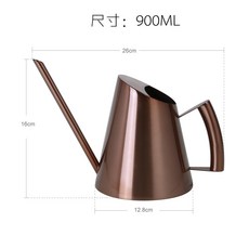 롱부리 스텐 원예 가정용 스텐삽 롱삽 농사용 망간강소 장비 텃밭 원예도구 정리대, 미디엄 사이즈900ML 브론즈