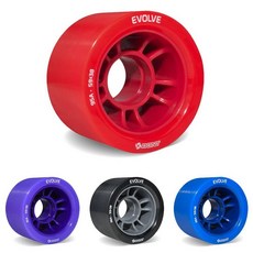 Bont 스케이트 - Evolve Roller 더비 휠 실내 롤러 롤러스케이트 퍼플 92A 바퀴 4개 세트 149115, Blue 88A - Pack of 8