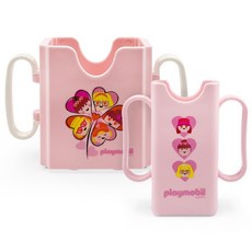 Playmobil 摩比人 牛奶豆漿杯架 + 迷你包杯架組合, 粉紅色, 1套